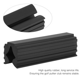 Worii Golf Rubber Grip Vise Clamps, High Quality Rubber 51g 8.8 cm Putters Vise Clamp, Club Vise Clamp, Putters Vise Shaft Clamp for Golfers Club