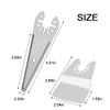 2-Pack Oscillating Tool Rigid & Flexible Scraper Blades Universal fit