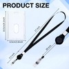 Geyoga 20 Pack Acrylic ID Badge Holders with Retractable Lanyards