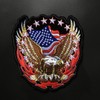 niumanery American Eagle Army Badge Punk Rock Bike Patch Large