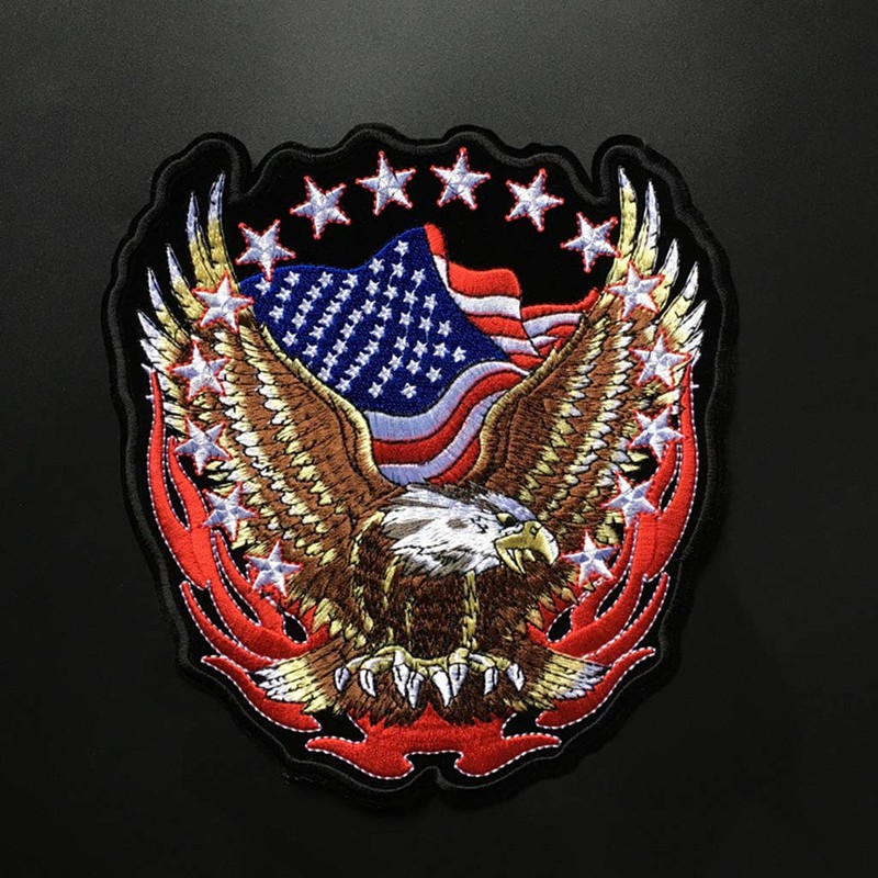 niumanery American Eagle Army Badge Punk Rock Bike Patch Large