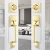 Leydebong Double Door Handle Set with Lock, Heavy Duty Lever