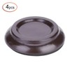 4Pcs Beech Wood Round Piano Foot Pads Set Upright Piano