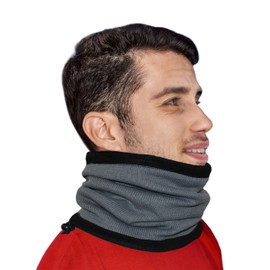 JB-STYLE Herren Winter Fleece Halswärmer Fleece Damen Thermo Wintermütze Herren Damen Perfekt für Motorrad, MTB, Running, Sport, Trekking, Skifahren, Snowboard, dunkelgrau, One size