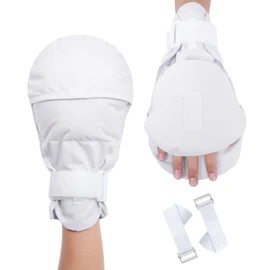 Dementia Gloves 2pcs |Double-Padded Restraint Security Mitts,Open Front Design,Hand Restraints for Elderly