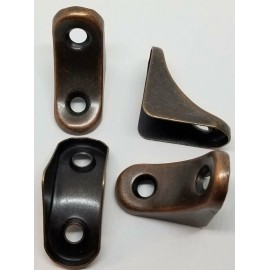 Furniture Knowledge Variety Count 22 Gauge Steel Corner Brackets Antique Bronze Finish shelf chair c - 2 Brackets