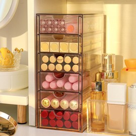 MAGICLULU Desk Organizer 6 Sections Drawer Type Storage Box Cube Storage Decorative Tabletop Organizer