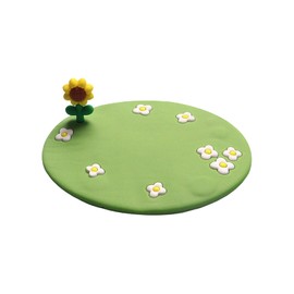 GAOLAOSY Car Dashboard Non-Slip Mat, Removable Traceless Sticky Gel Pad for Cell Phone, Keys, GPS, Sunglasses, Coins, Washable Reusable Adhesive Gripping Pad for Car Home Office (Sunflower/Green)