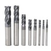 CNC End Mill Set, Carbide Tungsten Steel 4 Fultes Milling
