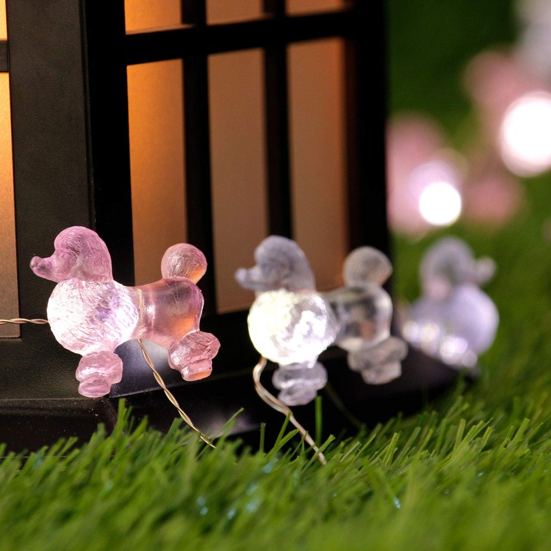 Pets Theme Decorative String Lights, 10ft 30 LED 3D Pink