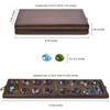 AMEROUS Wooden Mancala Board Game Set with 72+8 Bonus Multi