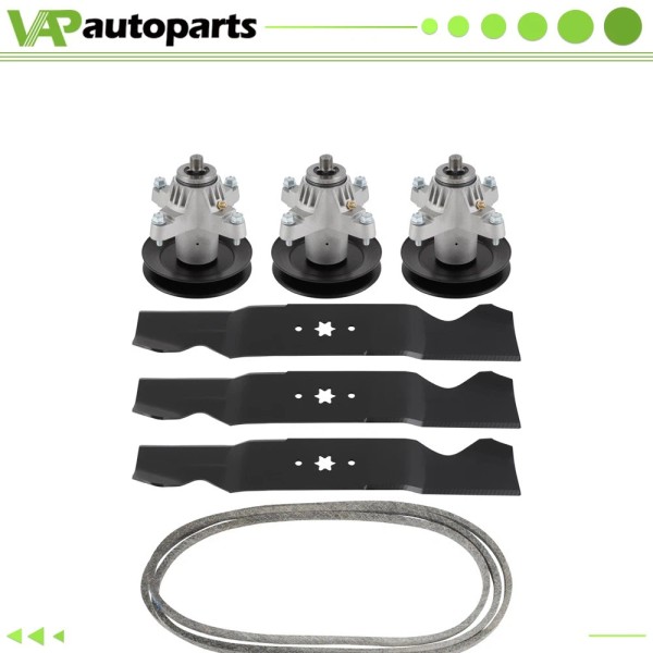 VAP-AutoParts 54" Rebuild Kit Blades Spindles Belt fit for Cub