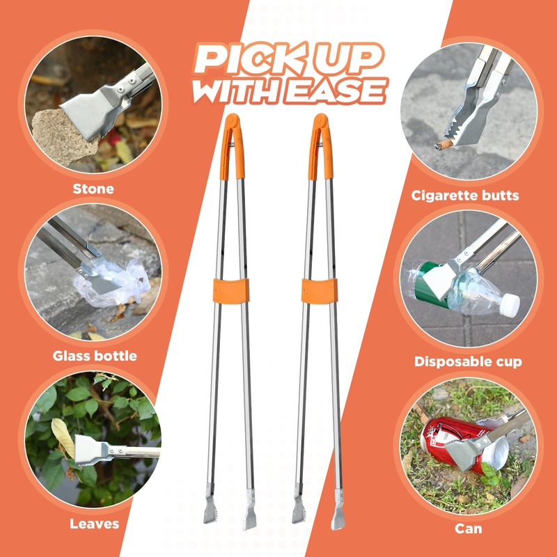 LOYIM 2 Pack Reacher Grabber Tool Lightweight Litter Pick up