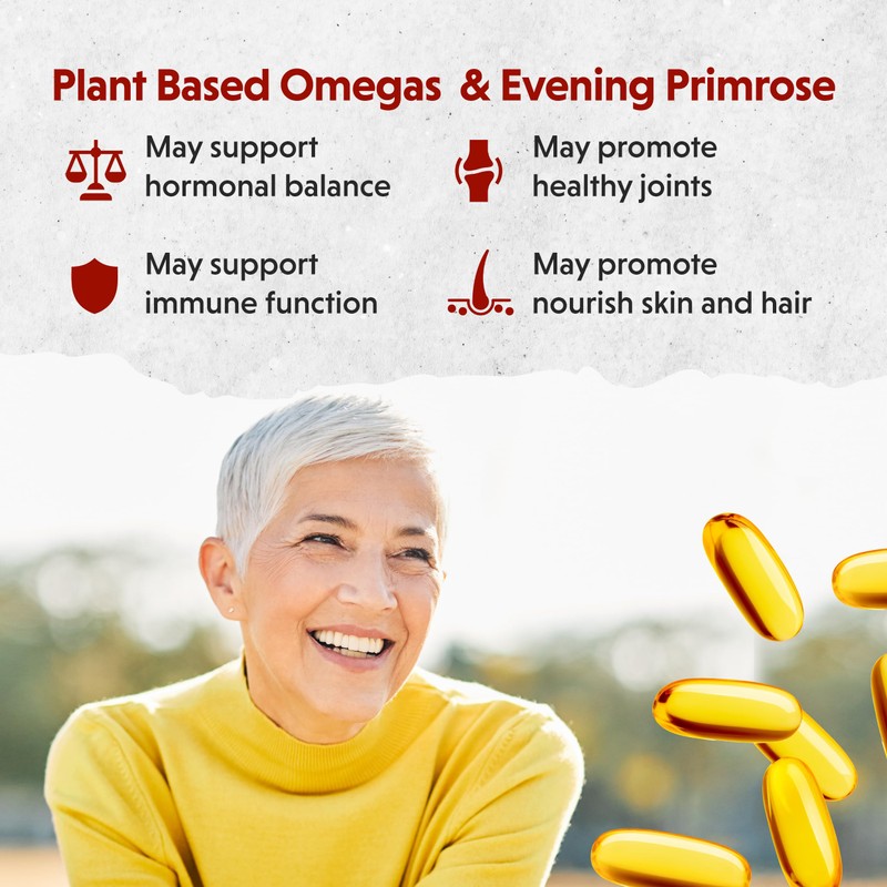Barlean's Essential Woman Supplement Capsules, Women's Flaxseed and Evening Primrose