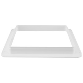 Factory RV Vent Garnish Ring | 13" x 13" White Inside Trim Shroud with 1" Leg Depth | Factory-Grade Replacement for Standard RV Roof Vents | Durable, Easy-to-Install Interior Vent Cover