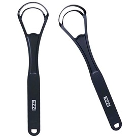 EZZI Raspador De Lengua Para Adultos, Niños Y Aliento Fresco. Limpiador De Placas Hecho De Metal De Acero Inoxidable
