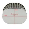 Ager 48mm Oval Power Filter Plated