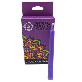 Magic Candles Manifesto (Pack of 12) - Purple - Crown Chakra