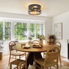 Monaxon Rustic Flush Mount Ceiling Light - 2-Light Metal Fixture