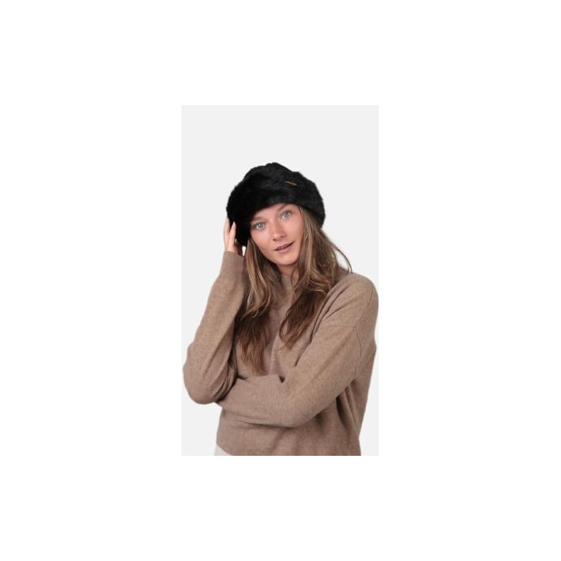 Barts Fur Cable Bandhat Beanie Hat, Black (Black 0001), One