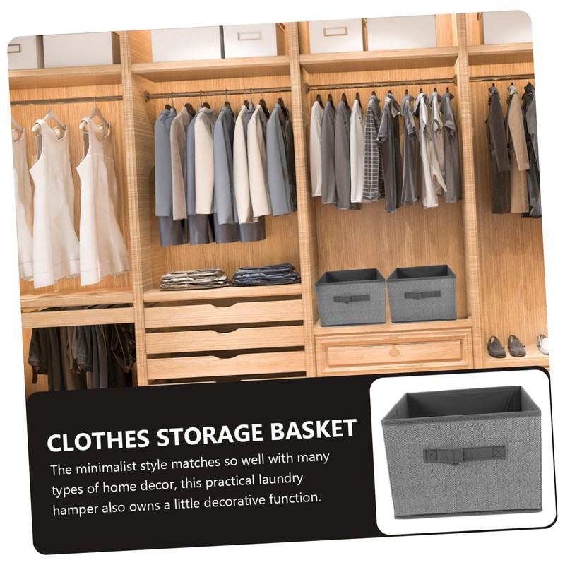 Ciieeo Square Sundries Storage Case Non Woven Fabric Organizer Bin