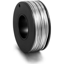 72 Feet 18 Guage Aluminium Wire Tarnish Resistant Metal Craft Wire for Jewelry Making（Silver，1mm）