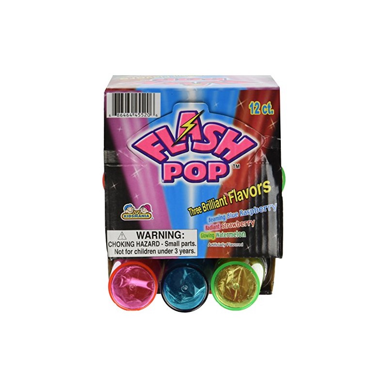 Kidsmania Flash Pop Novelty Lollipop (Pack of 12)