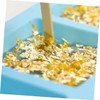 KONTONTY 50pcs 8x8.5cm Foil Leaf Sheets Imitation Leaf Art Foil