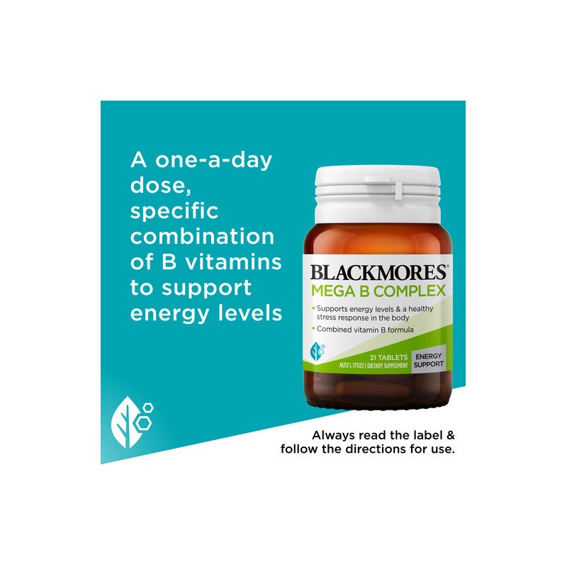 Blackmores Mega B Complex 31 Tablets