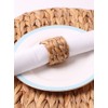 Natural Bamboo Straw Napkin Buckle Twine Napkin Corn Husk Napkin