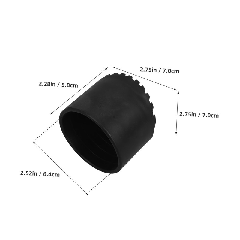 Operitacx 2pcs Slip Rubber Ladder Foot Pads Durable Stabilizer Caps