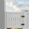 Bordersmover Self Closing Gate Hinges, Heavy Duty for Vinyl/Wood/Metal Fence,