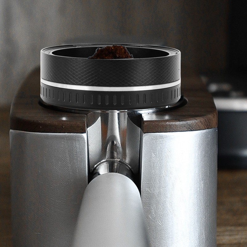 Coffee Magnetic Dosing Funnel Aluminum Alloy Anti Flying Coffee Powder