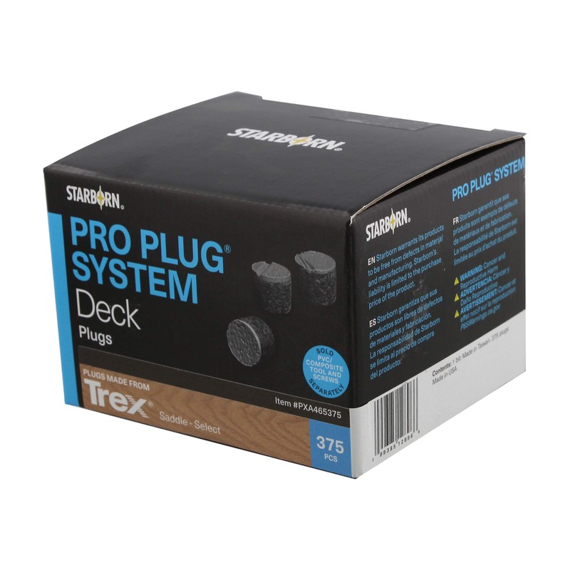 Starborn Pro Plug System Saddle PVC Composite Deck Boards, Covers