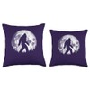 Bigfoot Night Stroll! Cool Full Moon & Trees Sasquatch Throw