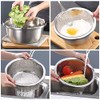 Stainless Steel Colander and Bowl Set, Kitchen Strainer, Pasta Strainer,