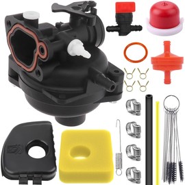 ZAMDOE 799583 Carburetor Kits Compatible for Briggs & Stratton 08P502 8P502 09P602 9P602 300E 450E 500E 500EX 125cc 150cc Series Engines, Replace 593261 595656 591979 591160, with 799579 Air Filter