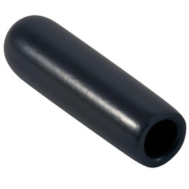 Caplugs 99390078 Masking Flexible Round Cap HVC-343-16, Vinyl, Cap ID 0.343" Length 1.000", Black (Pack of 50)