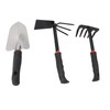 3PCS Garden Tool Set Iron Stainless Steel Five Teeth Rake