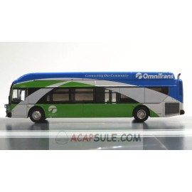 Iconic Replicas OmniTrans San Bernardino 1/87 Scale New Flyer Xcelsior XN40 Transit Bus Diecast
