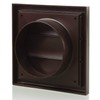 Blauberg Brown Gravity Grille 100mm - 4 inch External Ducting