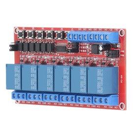 6 Channel Relay Module Interlock Switch 5V 12V 24V High and Low Level Trigger Relay Expansion Board