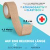 Fingerpflaster Selbsthaftend - 4x Pflaster Rolle Hautfarben (2,5cm x 4,5m)