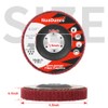 NuoDunco 15Pcs 180# 320# 600# Scour Flap Disc 4 1/2