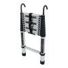 Gurdtopo 10.5 FT Collapsible Telescopic Extension Ladders Aluminum With Hooks