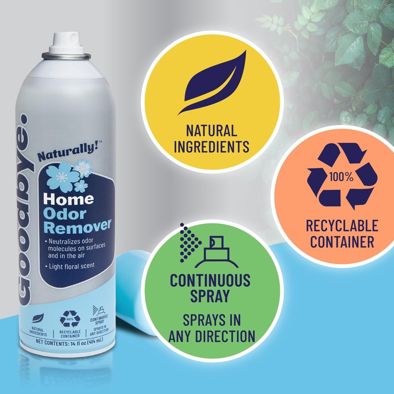 Goodbye Naturally Home Odor Remover, Odor Neutralizer Spray, 14 oz