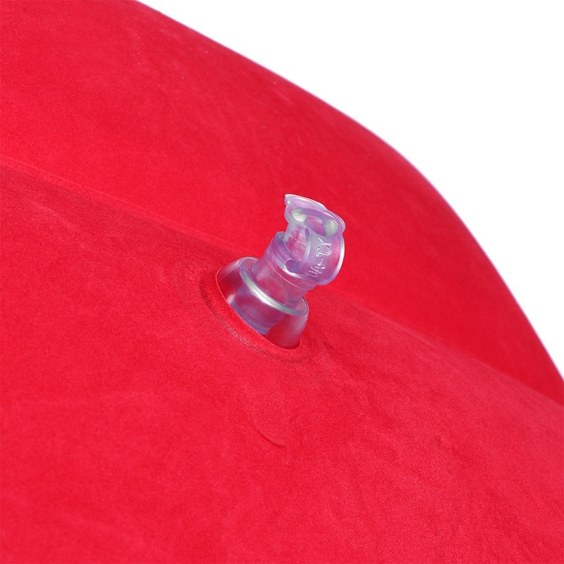 Household Inflatable Triangular Back Support Pillow Portable Folding Cushion Indoor