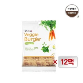 건강백서 Health White Paper Dog Snack Veggie Burger 100g 12 Pieces