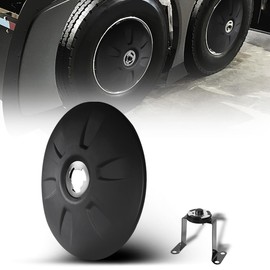 Heel HUB Cap Cover for 2018 Freightliner Cascadia (Wheel Hub Cap Cover with Mount Bracket)