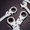 Qnkaa Flexible Ratchet Wrench Set 12pcs 8-19mm Spanner Gear Ring